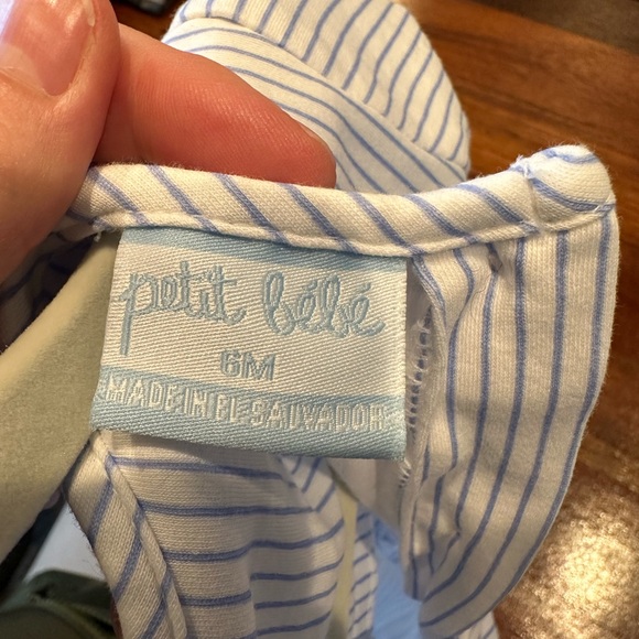 Petit Bebe 6 month smocked onesie. - Picture 3 of 3